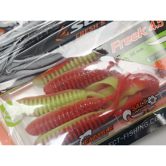 Силикон Select Freek 4.5" col.202 (5 шт/упак), Длина силикона: 4.5" (11.43 см), Расцветка силикона: 202, фото , изображение 9