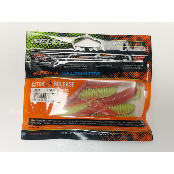 Силикон Select Freek 4.5" col.202 (5 шт/упак), Длина силикона: 4.5" (11.43 см), Расцветка силикона: 202, фото , изображение 8