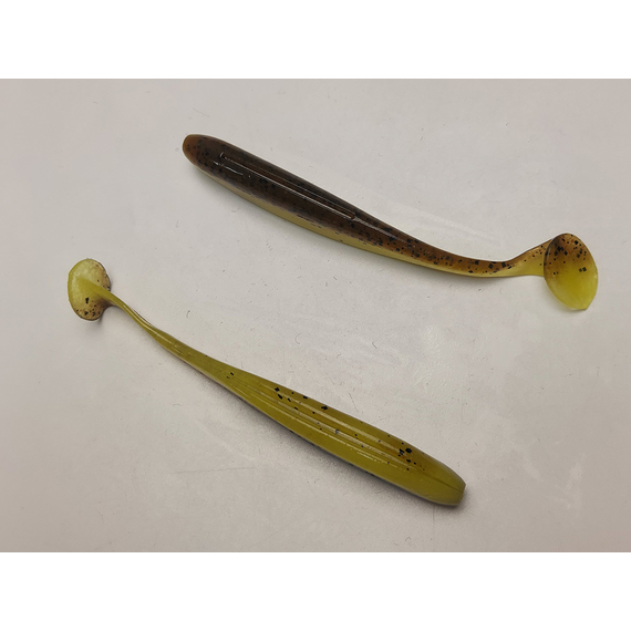 Силікон Keitech Easy Shiner 4" (7 шт/упак), колір:pal#10 bumblebee, Довжина силікону: 4" (10.2 см), Колір силікону: PAL#10 Bumblebee, фото , изображение 5