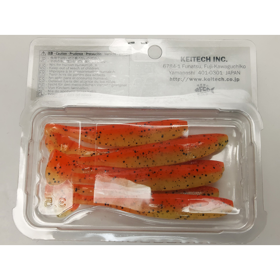 Силікон Keitech Easy Shiner 3.5", колір:pal#08 spicy mustard, Довжина силікону: 3.5" (8.9 см), Колір силікону: PAL#08 Spicy Mustad, фото , изображение 8