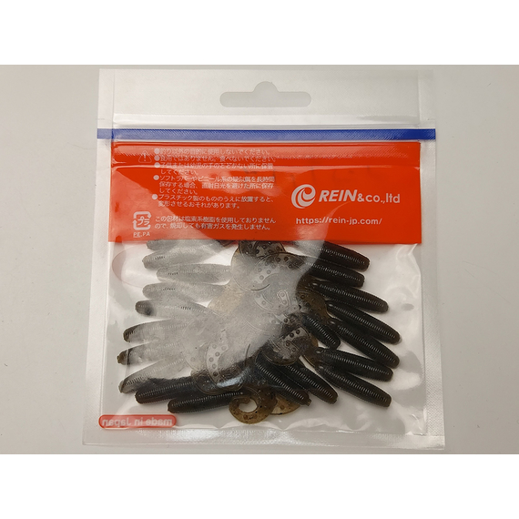 Силикон Reins FAT G TAIL GRUB 3" 002 Green pumpkin 12шт, Длина силикона: 3.0" (7,62 см), Расцветка силикона: 002 green pumpkin, фото , изображение 7