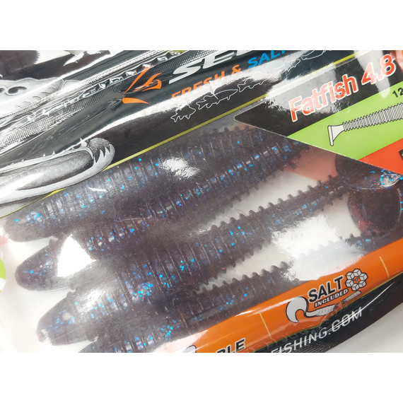 Силікон Select Fatfish 4.8" col.110 (4 шт/упак), Довжина силікону: 4.8" (12.19 см), Колір силікону: 110, фото , изображение 9