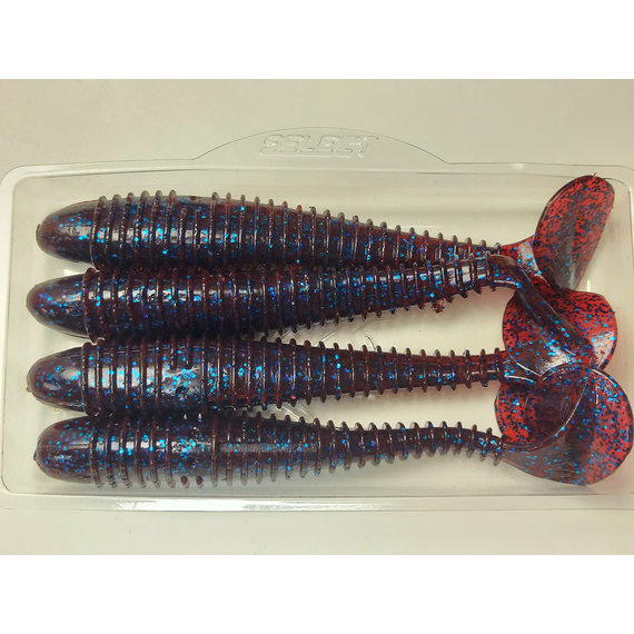 Силікон Select Fatfish 4.8" col.110 (4 шт/упак), Довжина силікону: 4.8" (12.19 см), Колір силікону: 110, фото , изображение 6