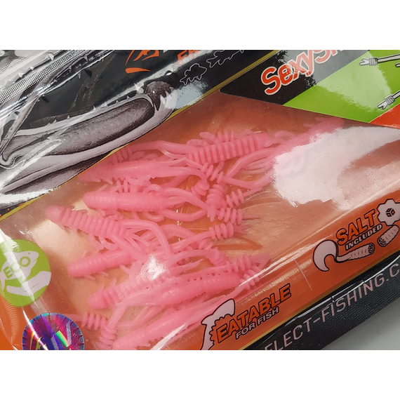 Силікон Select Sexy Shrimp 2" col.PA44 (9 шт/упак), Довжина силікону: 2" (5.08 см), Колір силікону: PA44, фото , изображение 6