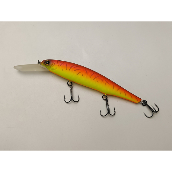 Воблер Imakatsu Diving Riprizer 110 Slow Rizer 112mm 19.0g #46 Matt Red Hot Tiger, Цвет воблера: 46 Matt Red Hot Tiger, фото , изображение 4