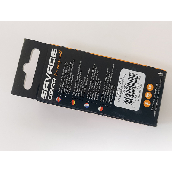 Блешня Savage Gear Rotex Spinner #1 3.5g 02-Copper, Вага блешні: 3.5g, Колір блешні: Copper, фото , изображение 4
