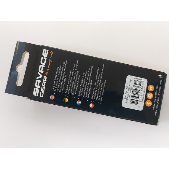 Блешня Savage Gear Caviar Spinner #4 18.0 g 05-Firetiger, Вага блешні: 18g, Колір блешні: Firetiger, фото , изображение 4