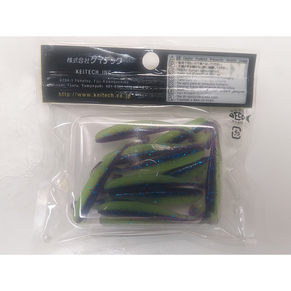 Силікон Keitech Easy Shiner 2" (12 шт/упак), колір:pal#06 violet lime berry, Довжина силікону: 2" (5.1 см), Колір силікону: PAL#06 Violet Lime Berry, фото , изображение 8