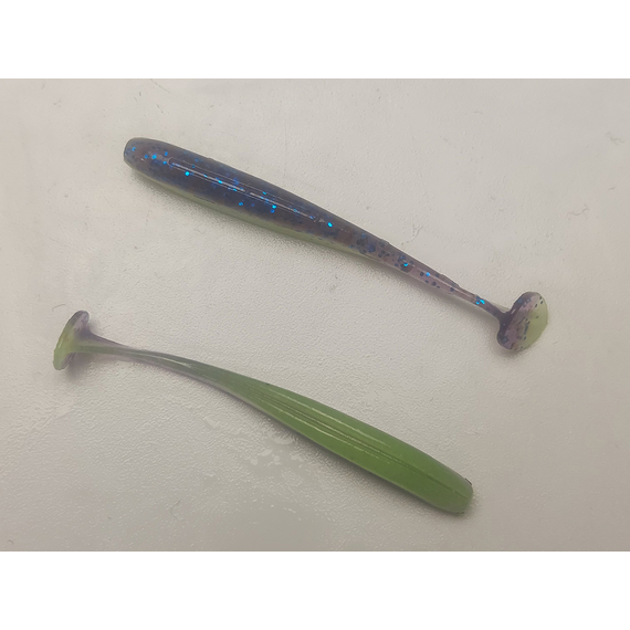 Силікон Keitech Easy Shiner 2" (12 шт/упак), колір:pal#06 violet lime berry, Довжина силікону: 2" (5.1 см), Колір силікону: PAL#06 Violet Lime Berry, фото , изображение 5