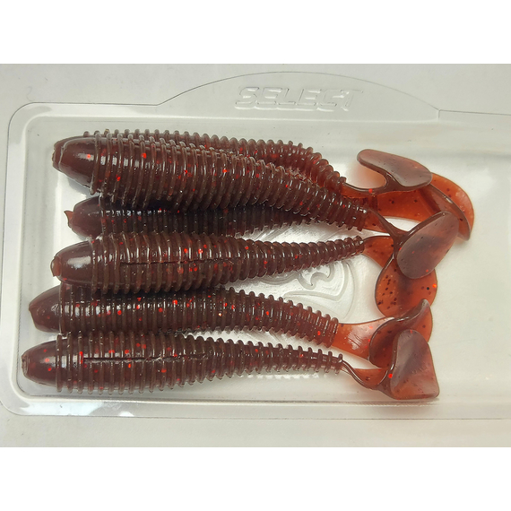 Силикон Select Fatfish 3" col.103 (6 шт/упак), Длина силикона: 3" (7.62 см), Расцветка силикона: 103, фото , изображение 6