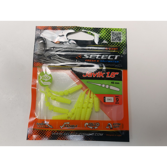 Силікон Select Javik 1.8" col.045 (9 шт/упак), Довжина силікону: 1.8" (4.57 см), Колір силікону: 045, фото , изображение 5