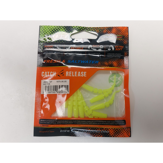 Силікон Select Javik 1.8" col.045 (9 шт/упак), Довжина силікону: 1.8" (4.57 см), Колір силікону: 045, фото , изображение 9