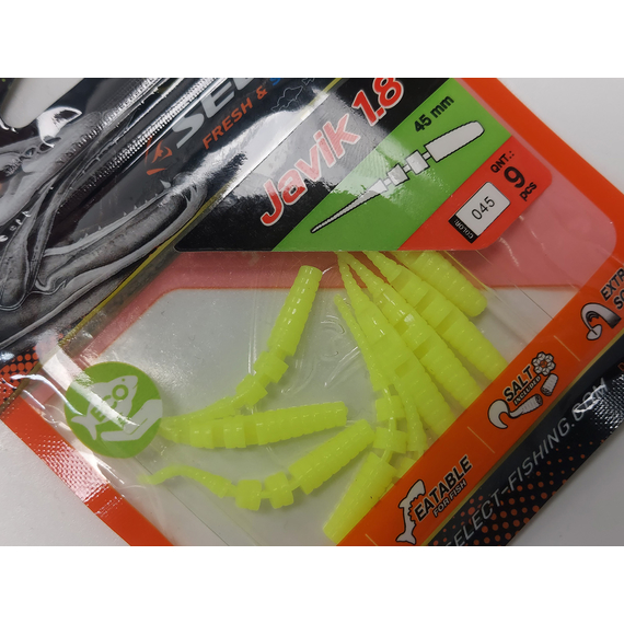 Силікон Select Javik 1.8" col.045 (9 шт/упак), Довжина силікону: 1.8" (4.57 см), Колір силікону: 045, фото , изображение 6