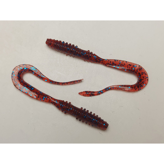 Силикон Keitech Mad Wag Mini 2.5" (12 шт/упак) ц:ea#03 grape, Длина силикона: 2.5" (6.3 см), Расцветка силикона: EA#03 Grape, фото , изображение 5