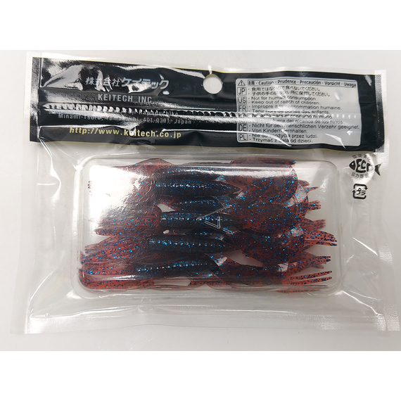 Силикон Keitech Little Spider 3" (8 шт/уп) ц:ea#03 grape, Длина силикона: 3" (7.6 см), Расцветка силикона: EA#03 Grape, фото , изображение 6