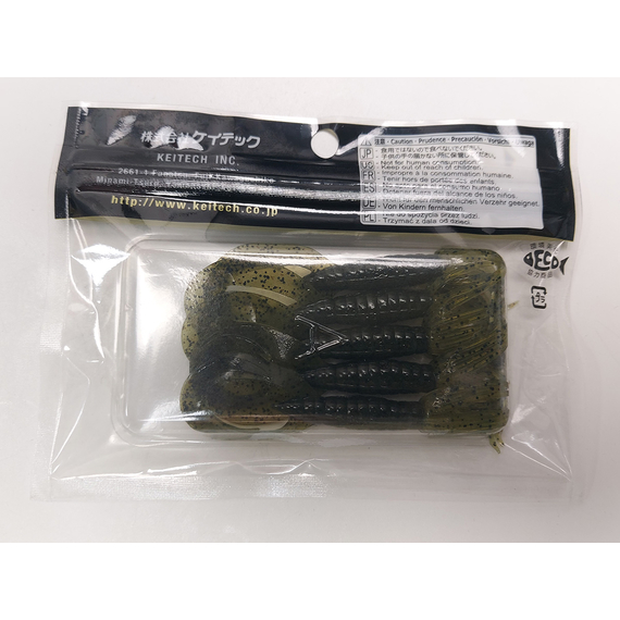 Силікон Keitech Little Spider 3.5" (5 шт/упак), колір:102 watermelon pp., Довжина силікону: 3.5" (8.9 см), Колір силікону: 102 Watermelon PP, фото , изображение 6