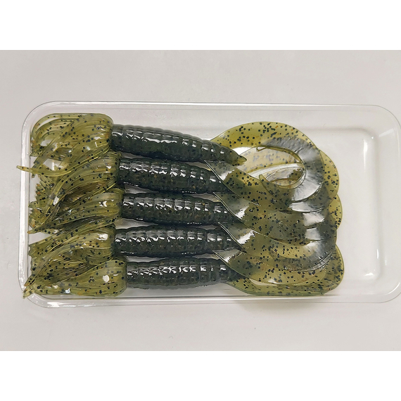 Силікон Keitech Little Spider 3.5" (5 шт/упак), колір:102 watermelon pp., Довжина силікону: 3.5" (8.9 см), Колір силікону: 102 Watermelon PP, фото , изображение 7