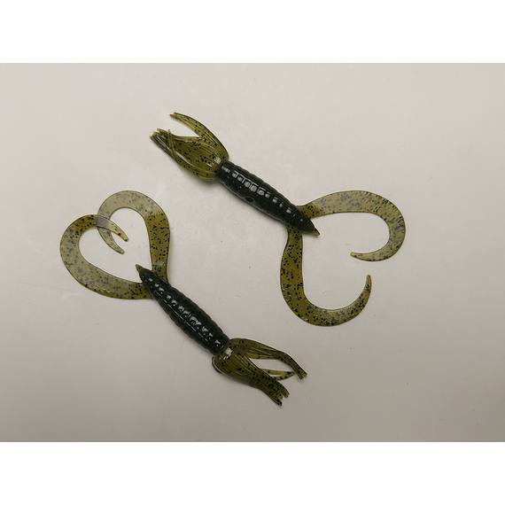 Силікон Keitech Little Spider 3.5" (5 шт/упак), колір:102 watermelon pp., Довжина силікону: 3.5" (8.9 см), Колір силікону: 102 Watermelon PP, фото , изображение 3