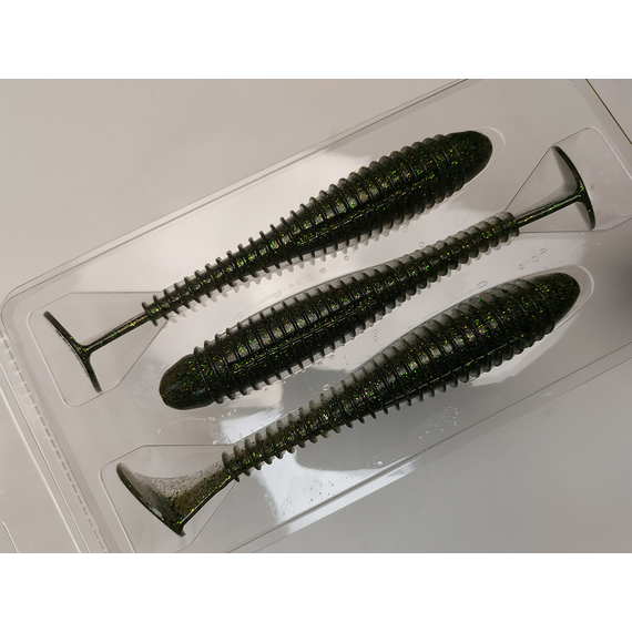 Силикон Keitech Swing Impact FAT 6.8" (3 шт/упак) цвет: 416 silver flash minnow, Длина силикона: 6.8" (17.3 см), Расцветка силикона: 416 Silver Flash Minnow, фото , изображение 7