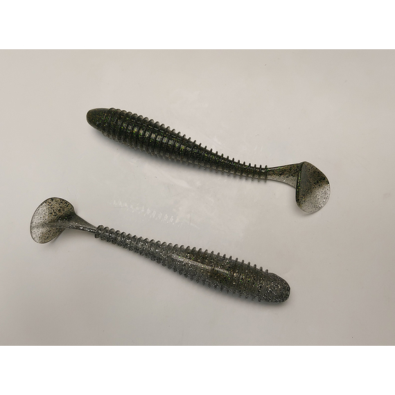 Силикон Keitech Swing Impact FAT 6.8" (3 шт/упак) цвет: 416 silver flash minnow, Длина силикона: 6.8" (17.3 см), Расцветка силикона: 416 Silver Flash Minnow, фото , изображение 4