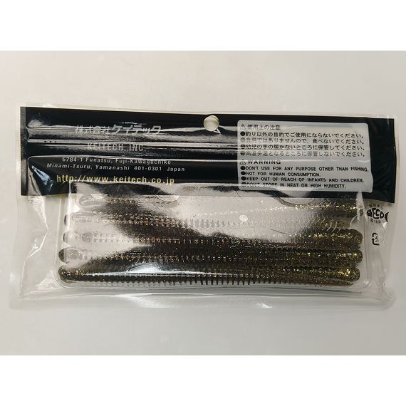 Силікон Keitech Easy Shaker 5.5" (10 шт/упак), колір:417 gold flash minnow, Довжина силікону: 5.5" (14 см), Колір силікону: 417 Gold Flash Minnow, фото , изображение 8