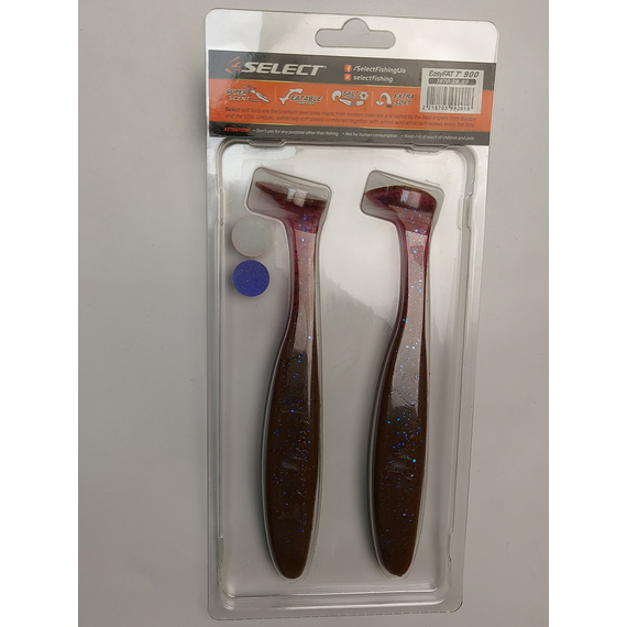 Силикон Select Easy Fat 7" col.900 (2 шт/пак), Длина силикона: 7" (17.5 см), Расцветка силикона: 900, фото , изображение 6