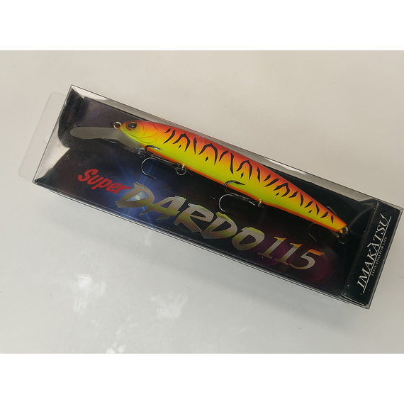 Воблер Imakatsu Super Dardo 115SP 115mm 15.0g #46 Matt Red Hot Tiger (1.2-2.0m), Цвет воблера: 46 Matt Red Hot Tiger, фото , изображение 3