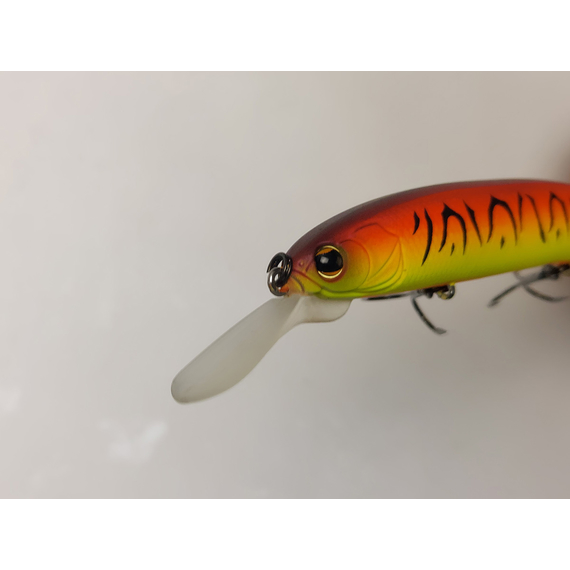 Воблер Imakatsu Super Dardo 115SP 115mm 15.0g #46 Matt Red Hot Tiger (1.2-2.0m), Цвет воблера: 46 Matt Red Hot Tiger, фото , изображение 13