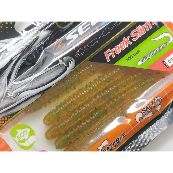 Силикон Select Freek Slim 4" col.006 (5 шт/пак), Длина силикона: 4.0" (10.16 см), Расцветка силикона: 006, фото , изображение 8