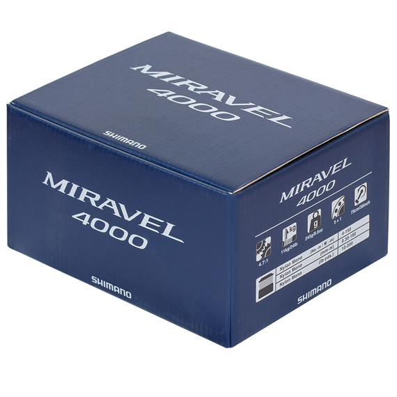 Котушка Shimano Miravel 4000 (підшип. 5+1), 4.7:1, Розмір шпулі: 4000, фото , изображение 10