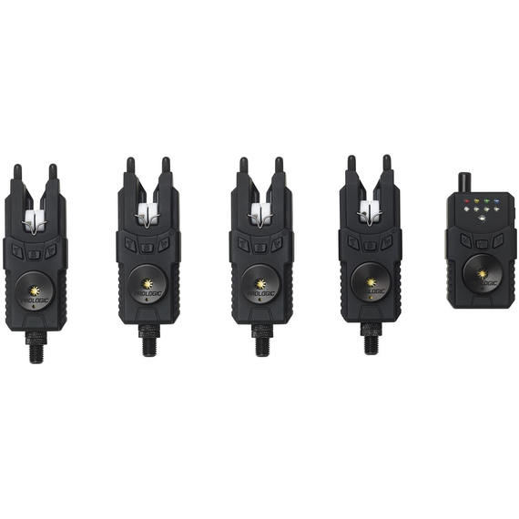 Набір сигналізаторів Prologic Custom SMX MKII Bite Alarms Set 4+1 red/green/yellow/blue, фото 