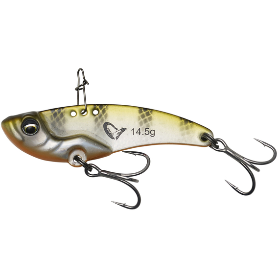 Цикада Savage Gear Vib Blade 55мм 14.5g Olive Silver Stripes, фото 