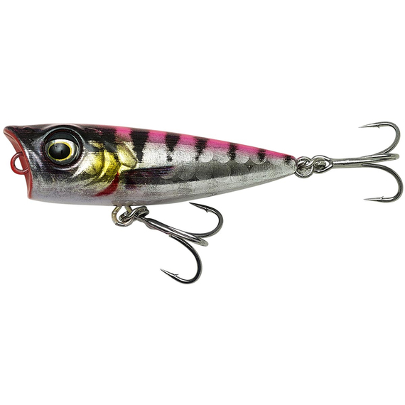 Воблер Savage Gear 3D Minnow Popper F 43mm 2.6g Pink Barracuda PHP, Размер/Вес: 43мм/2.6г, Цвет воблера: Pink Barracuda PHP, фото 