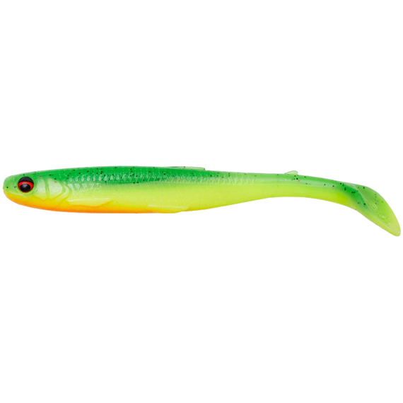 Силікон Savage Gear Slender Scoop Shad 90mm 4.0g Green Yellow (поштучно), Довжина силікону: 90mm, Колір силікону: Green Yellow, фото 