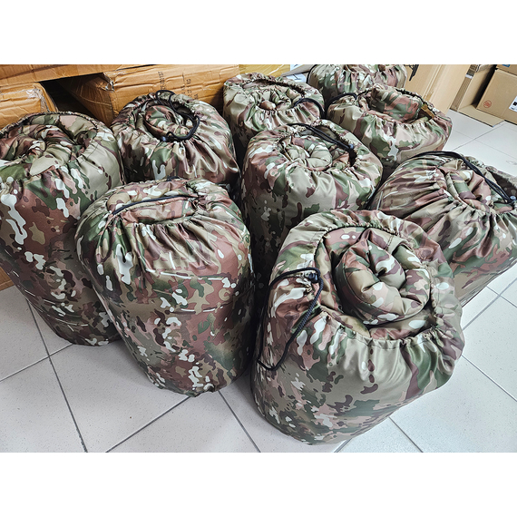 Теплый флисовый зимний спальный мешок-одеяло до -20 градусов (Мультикам), Выберите цвет: мультикам, фото , изображение 2