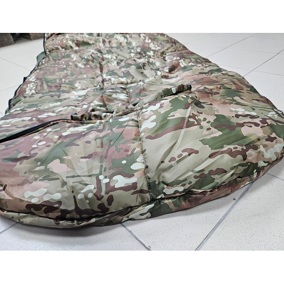 Військовий зимовий спальний мішок-ковдра. СУПЕР ТЕПЛИЙ (Мультикам), Колір: мультикам, фото , изображение 8