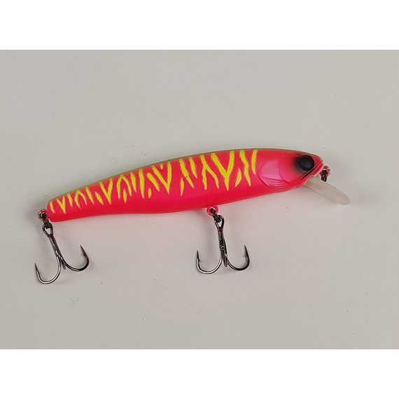 Воблер Jackall Smash Minnow 100SP 100мм 16.6г Dragon Fruit Mat Tiger, Размер/Вес: 100мм/16.6г, Цвет воблера: Dragon Fruit Mat Tiger, фото , изображение 12