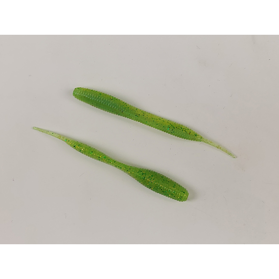 Силікон Keitech Sexy Impact 2.8" 12, колір:424 lime chartreuse, Довжина силікону: 2.8" (7.1 см), Колір силікону: 424 Lime Chartreuse, фото , изображение 5