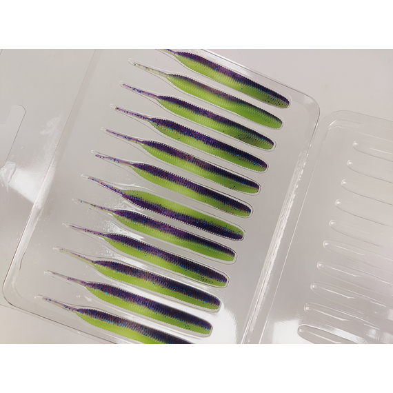 Силікон Keitech Sexy Impact 2.8" (12 шт/упак), колір:pal#06 violet lime berry, Довжина силікону: 2.8" (7.1 см), Колір силікону: PAL#06 Violet Lime Berry, фото , изображение 7