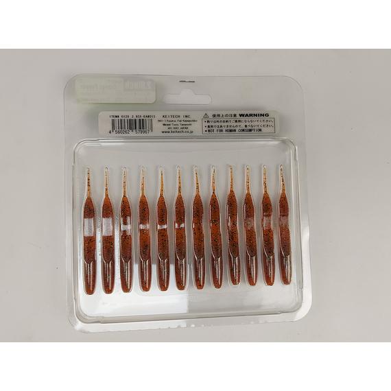 Силікон Keitech Sexy Impact 2.8" 12, колір:ea#01 orange pepper, Довжина силікону: 2.8" (7.1 см), Колір силікону: EA#01 Orange Pepper, фото , изображение 7