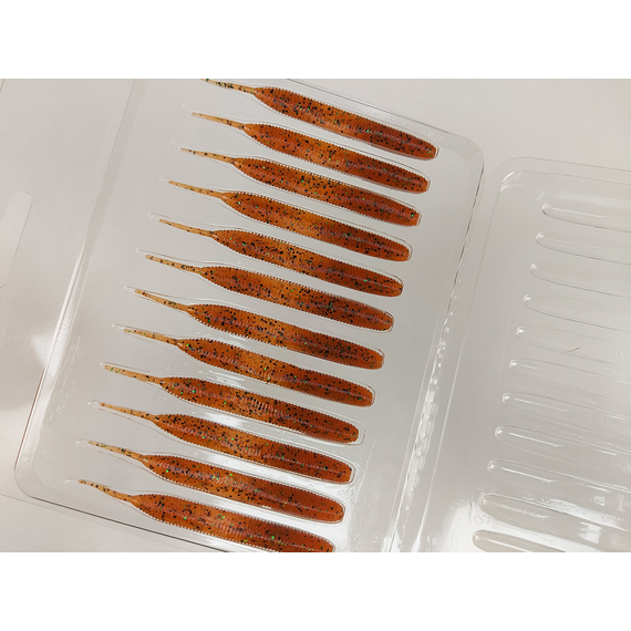 Силікон Keitech Sexy Impact 2.8" 12, колір:ea#01 orange pepper, Довжина силікону: 2.8" (7.1 см), Колір силікону: EA#01 Orange Pepper, фото , изображение 8