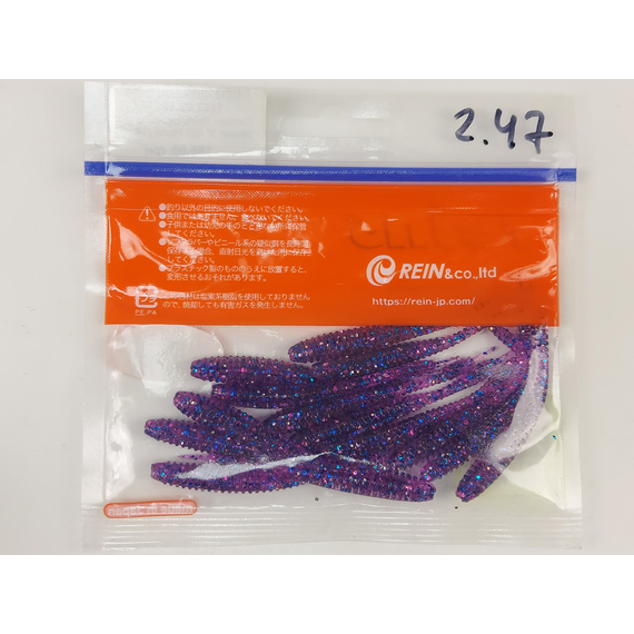 Силікон Reins Bubbling Shaker 3" 407 Pione (14шт/уп), Довжина силікону: 3.0" (7,62 см), Колір силікону: 407 Pione, фото , изображение 4