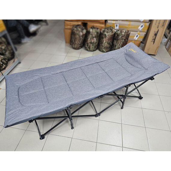 Велике розкладне ліжко з матрацом (200см*78см*48см) - FR MILITARY LUX, Конструкція ліжка: Павук-LUX, фото , изображение 2