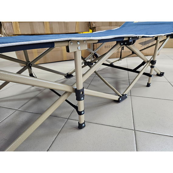 Ліжко розкладне, розкладачка для військових сталева (колір синій), Конструкція ліжка: Павук, фото , изображение 5
