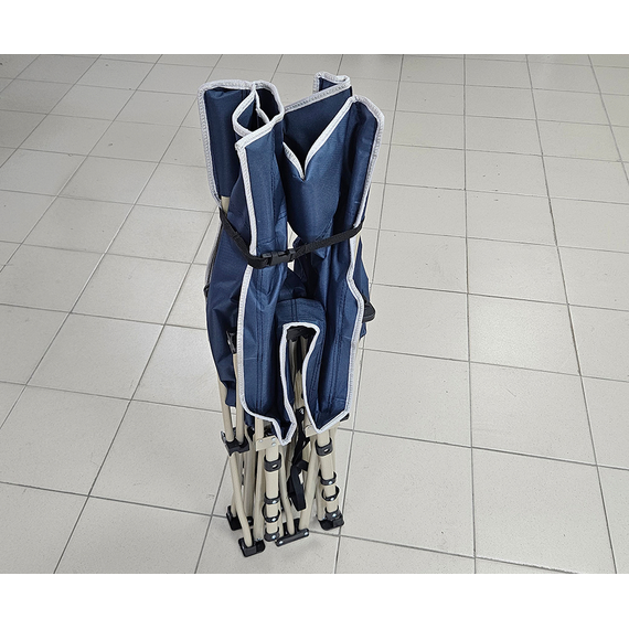 Ліжко розкладне, розкладачка для військових сталева (колір синій), Конструкція ліжка: Павук, фото , изображение 6