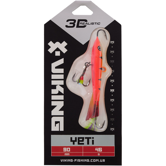 Балансир Viking Fishing Yeti Ice Jig 90mm 46.0g #15 Pink Moon, фото , изображение 2