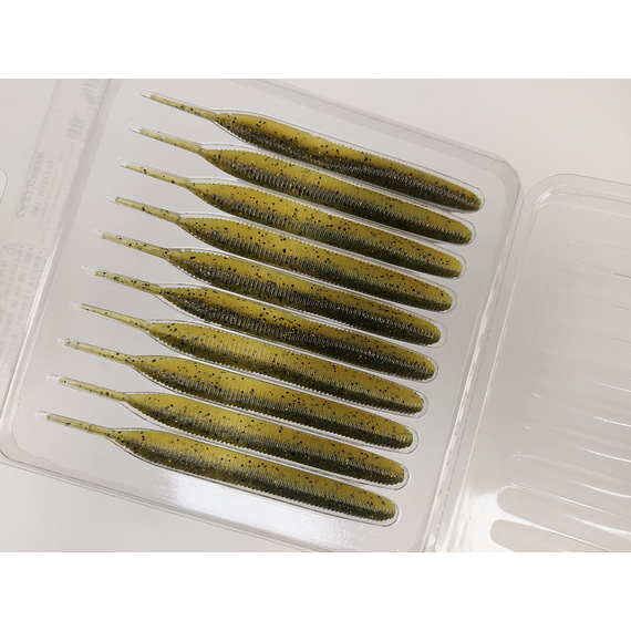 Силікон Keitech Sexy Impact 3.8" (10 шт/упак), колір:ea#07 watermelonpp.yellow, Довжина силікону: 3.8" (9.7 см), Колір силікону: EA#07 Watermelon PP/Yellow, фото , изображение 8