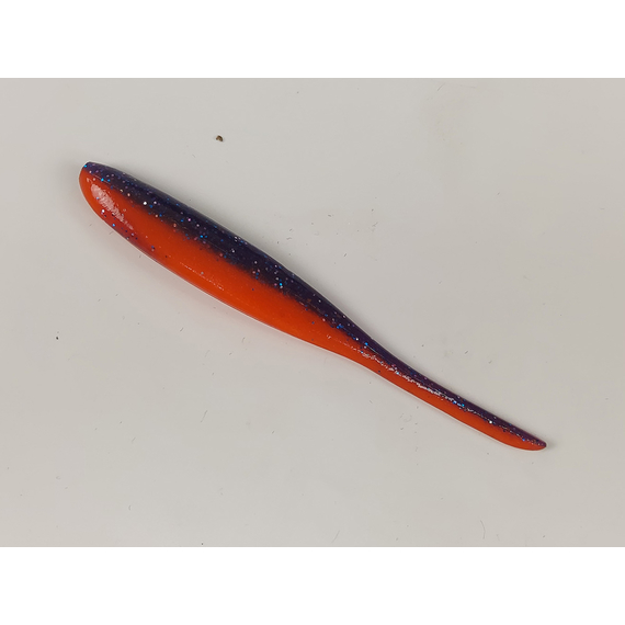 Силікон Keitech Shad Impact 4" (8 шт/упак), колір:pal#09 violet fire, Довжина силікону: 4" (10.2 см), Колір силікону: PAL#09 Violet Fire, фото , изображение 3