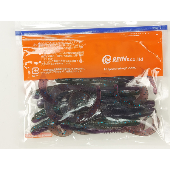 Силікон Reins Curly Curly 4" 060 Onga River Moneybait (12шт/уп), Довжина силікону: 4.0" (10,16 см), Колір силікону: 060 Onga River Moneybait, фото , изображение 4