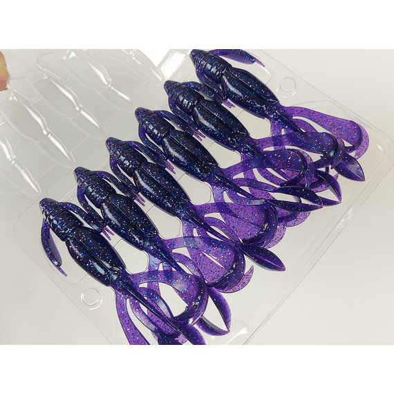 Силикон Keitech Crazy Flapper 4.4" (6 шт/упак) ц:ea#04 violet, Длина силикона: 4.4" (11.2 см), Расцветка силикона: EA#04 Violet, фото , изображение 7